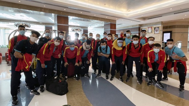Vietnams Futsal-Mannschaft ist in den Vereinigten Arabischen Emiraten eingetroffen - ảnh 1