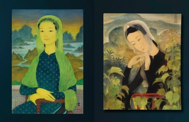 Das Gemälde “Das Mädchen in einem Schal” von Le Pho für mehr als eine Million US-Dollar verkauft - ảnh 1