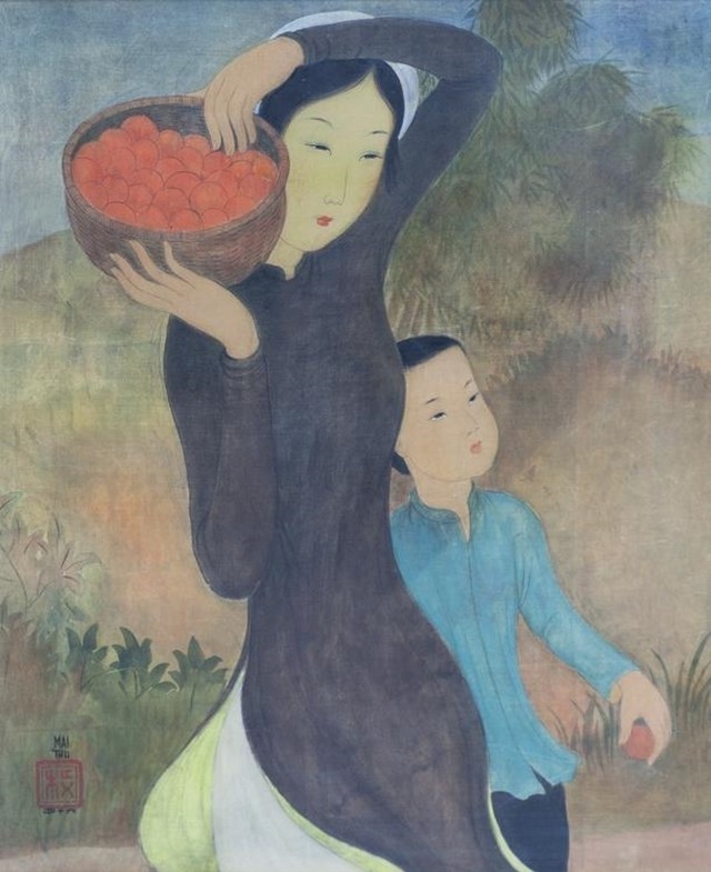 Ausstellung von 140 Werken des Malers Mai Trung Thu in Frankreich - ảnh 1