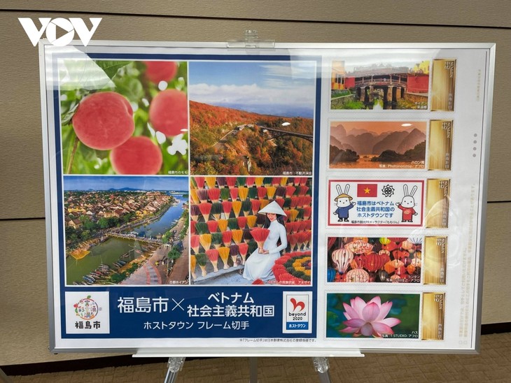 Japanische Stadt Fukushima gibt Briefmarken als Gastgeberstadt Vietnams bei den Olympischen Spielen heraus - ảnh 1