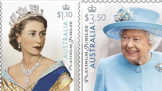 Australien veröffentlicht Sondermarken zur Feier des 70. Thronjubiläums von Königin Elizabeth II. - ảnh 1
