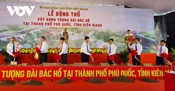 Bau des Denkmals von Präsident Ho Chi Minh auf der Insel Phu Quoc - ảnh 1