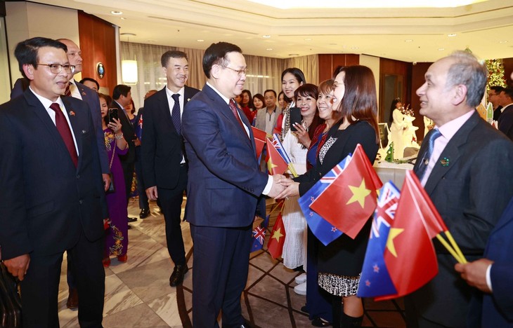 Parlamentspräsident Vuong Dinh Hue beginnt seinen Besuch in Neuseeland - ảnh 1