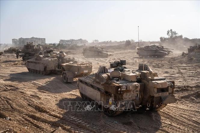 Die israelische Armee beginnt die 2. Phase ihres Angriffs auf den Gazastreifen - ảnh 1