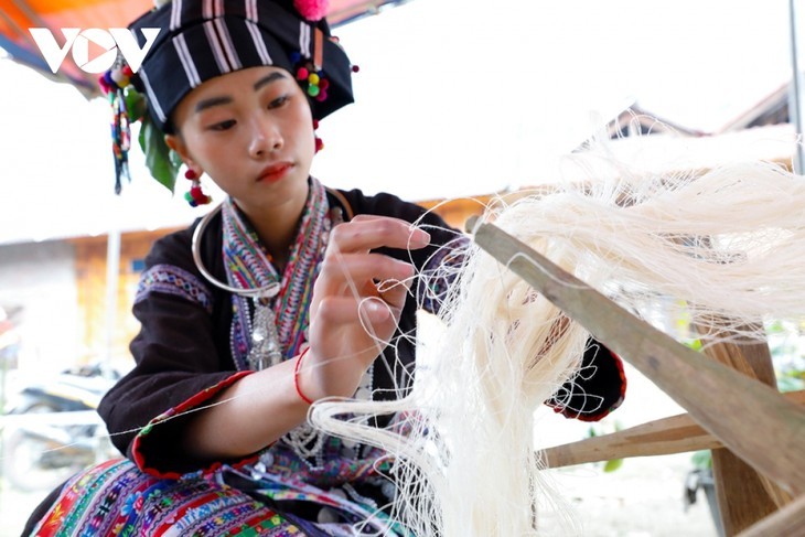 Die Schönheit der traditionellen Handweberei der Volksgruppe der Lu - ảnh 8