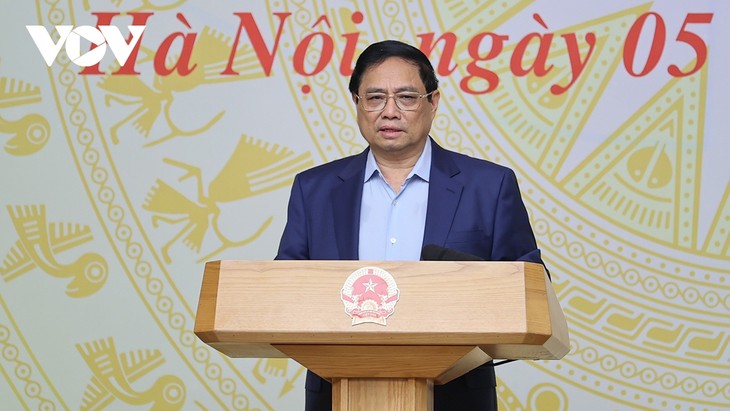 Premierminister Pham Minh Chinh leitet die Konferenz zur Entwicklung von 19 staatlichen Unternehmen - ảnh 1