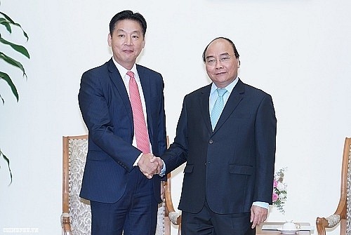 응우옌 쑤언 푹 총리, 일본 대사 및 AEON그룹 지도자 접견 - ảnh 1