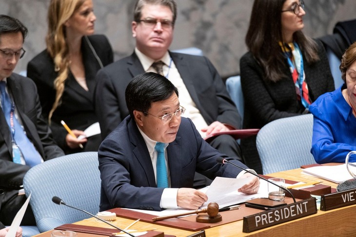 베트남 및 유엔안보리: 팜 빈 민 장관 공개토론 주재 - ảnh 1
