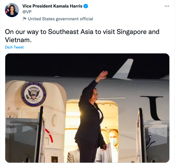 카말라 하리스 미국 부통령, 싱가포르와 베트남 방문 시작 - ảnh 1