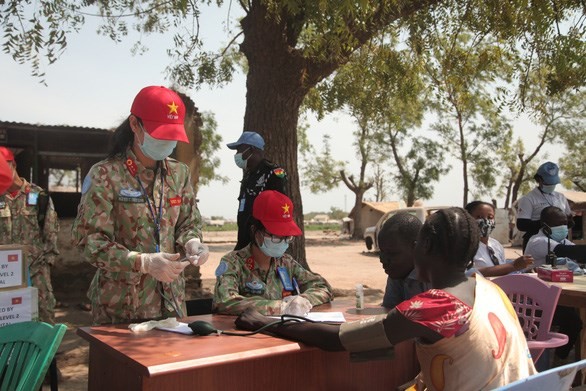 남수단 파견 평화유지군 의료진, 환경보호 메시지 전달 - ảnh 1