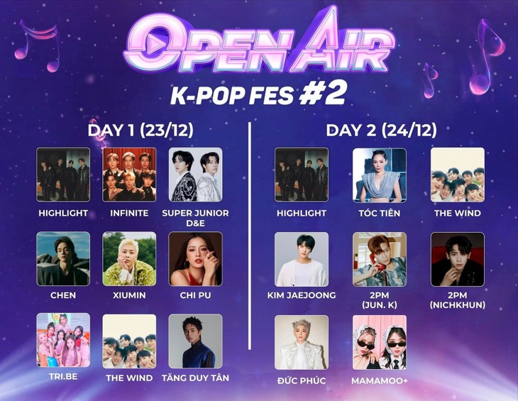 K-Pop Open Air #2 페스티벌, 성탄절을 맞아 하노이에서 개최 - ảnh 1