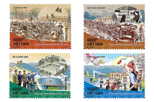 우표 컬렉션을 통해 디엔비엔푸 전투 승리 70주년에 대한 이야기 전달 - ảnh 1