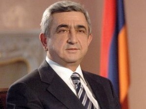 ប្រធានាធិបតី សាធារណះរដ្ឋ  Armenia Serzh Sargsyan មកបំពេញទស្សនកិច្ចជាផ្លូវការនៅវៀតណាម - ảnh 1