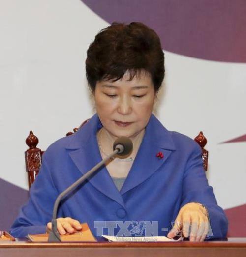 ប្រជាជនកូរ៉េខាងត្បូងរាប់សែននាក់អំពាវនាវឲ្យលោកស្រី Park Geun-hye លាលែងពីតំណែងភ្លាមមួយរំពេច - ảnh 1