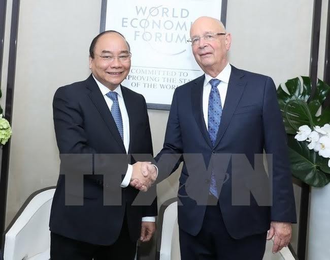 នាយករដ្ឋមន្ត្រី លោក Nguyen Xuan Phuc អញ្ជើញចូលរួមបណ្តាជំនួបពិភាគ្សានៅសន្និសីទ WEF Davos - ảnh 1