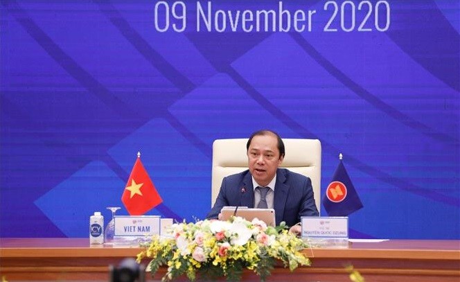 ASEAN 2020: Para menteri terus mengadakan sidang virtual  - ảnh 1