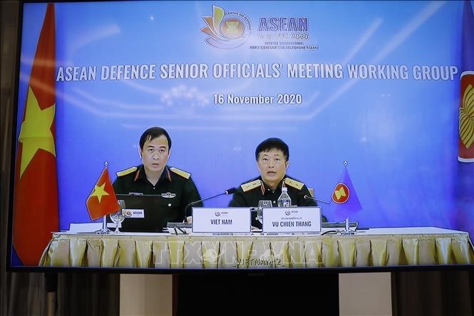 Konferensi Kelompok Kerja Pejabat Pertahanan Senior ASEAN diadakan secara virtual - ảnh 1