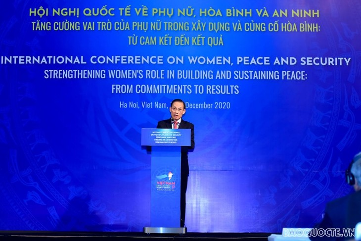 Konferensi Internasional tentang Perempuan, Perdamaian, dan Keamanan Mengesahkan “Komitmen Aksi Ha Noi” - ảnh 1