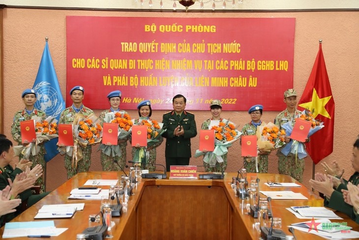 Vietnam untuk Pertama Kalinya Kirimkan Perwira Pasukan Perdamaian ke Pusat Pelatihan Uni Eropa - ảnh 1