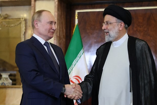 Presiden Rusia dan Iran Adakan Pembicaraan Telepon ke-2 dalam Waktu 9 Hari - ảnh 1
