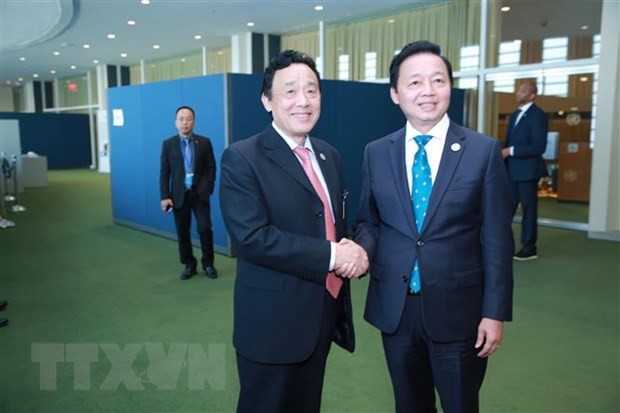 Deputi PM Vietnam, Tran Hong Ha Temui Pemimpin Berbagai Negara dan Organisasi di Sela-Sela Konferensi Air PBB - ảnh 1