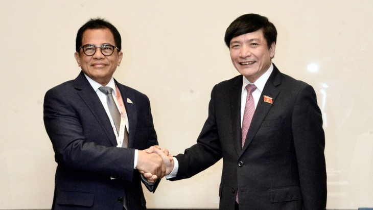 Sekjen MN Vietnam, Bui Van Cuong Terima Para Sekjen Majelis Rendah Thailand, DPR Indonesia, dan Parlemen Laos - ảnh 1