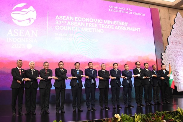 AEM 55: Vietnam Aktif Berikan Pendapat dalam Kerja Sama Ekonomi Intra-ASEAN - ảnh 1