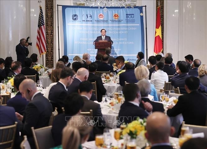 PM Pham Minh Chinh Terima Beberapa Badan Usaha Papan Atas AS dan Dunia, Hadiri Simposium dengan Para Investor AS - ảnh 2
