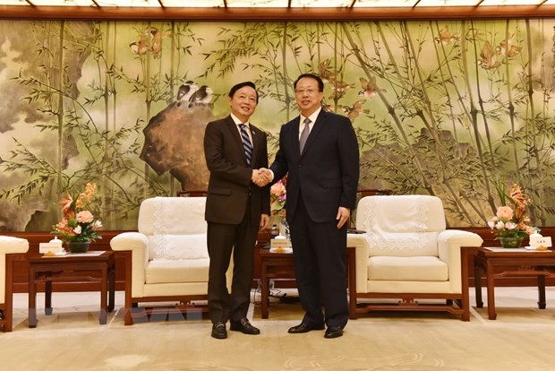 Deputi PM Vietnam, Tran Hong Ha Menerima Walikota Kota Shanghai, Gong Zheng - ảnh 1