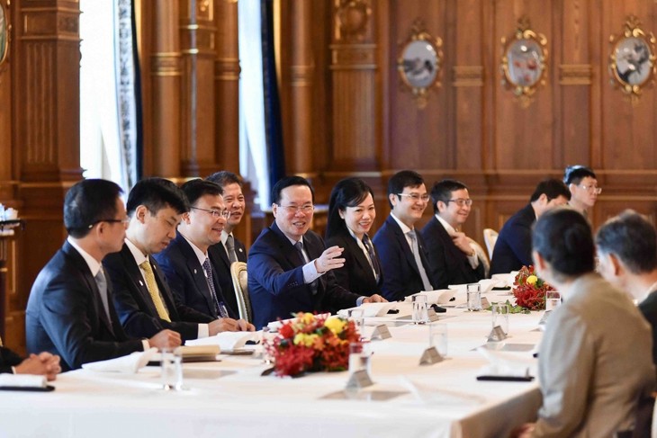 Aktivitas- Aktivitas Presiden Vietnam, Vo Van Thuong dalam kunjungan resmi di Jepang  - ảnh 1