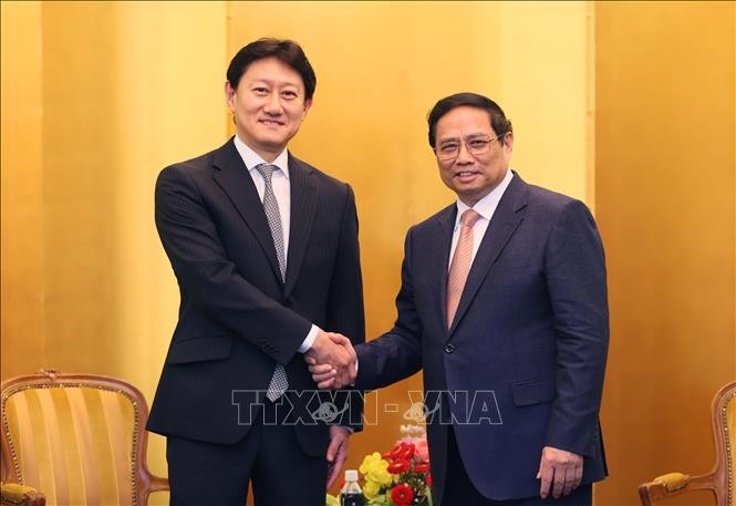 PM Vietnam, Pham Minh Chinh Terima Pemimpin Grup-Grup Ekonomi Primer Jepang - ảnh 1