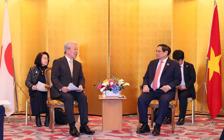 PM Vietnam, Pham Minh Chinh Menemui Ketua Dewan Pendorongan Diplomasi Rakyat Jepang dan Menerima Ketua Badan Kerja Sama Internasional Jepang - ảnh 2
