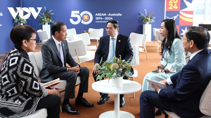 PM Vietnam, Pham Minh Chinh Lakukan Pertemuan dengan Pemimpin Negara-Negara Sehubungan dengan Kehadiran pada KTT Istimewa Peringatan HUT ke-50 ASEAN-Australia  - ảnh 1