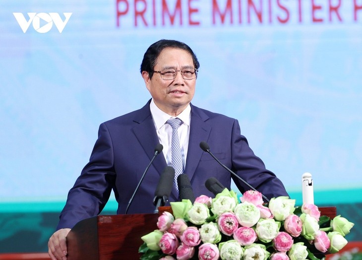 PM Vietnam, Pham Minh Chinh: Provinsi Vinh Long Perlu Manfaatkan dan Kembangkan Sumber Daya untuk Berkembang - ảnh 1