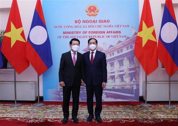 Vietnam dan Laos Melakukan Konsultasi Politik - ảnh 1