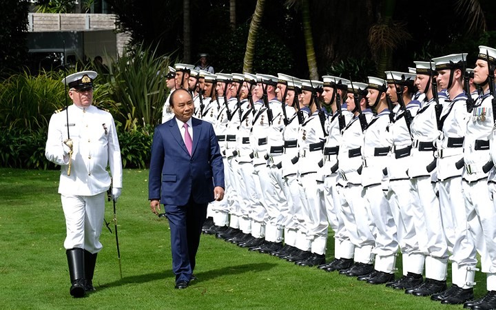 越南政府总理阮春福访问新西兰的正式欢迎仪式举行 - ảnh 1