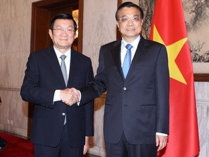 President Truong Tan Sang met Chinese leaders - ảnh 1
