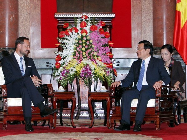 President Truong Tan Sang receives Norway’s Crown Prince - ảnh 1