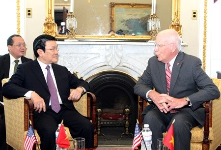 President Truong Tan Sang receives US senator Patrick Leahy - ảnh 1