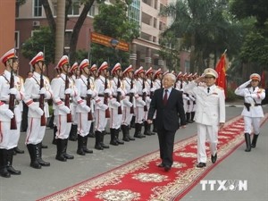 Party chief attends People’s Security Academy new school year ceremony - ảnh 1