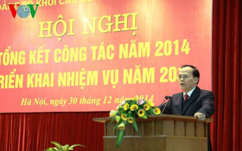 Party Committees of central agencies set tasks for 2015 - ảnh 1