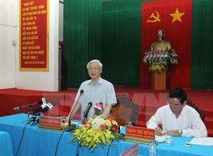 Party leader visits Tra Vinh province - ảnh 1