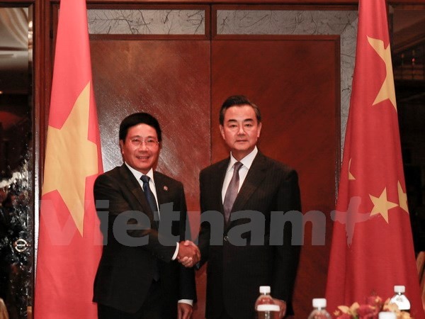 Vietnam’s Foreign Minister holds talks with China’s Foreign Minister on East Sea issue  - ảnh 1