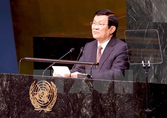 President Truong Tan Sang attends gender equality, CGI meetings - ảnh 1