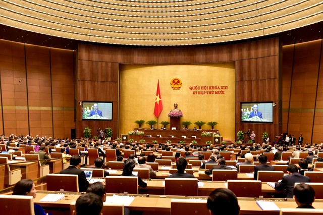 NA deputies contribute to draft documents of 12th National Party Congress  - ảnh 1