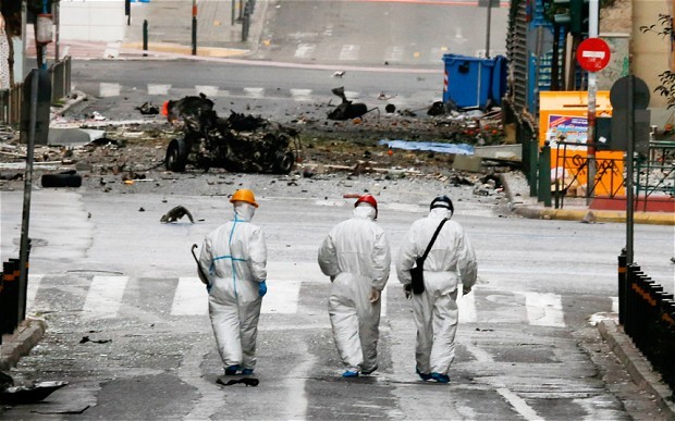 Bomb blast in Athens’ downtown - ảnh 1
