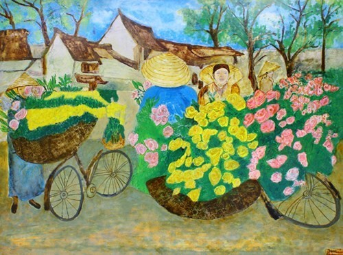 Painting exhibition highlights Vietnamese, Moroccan beauty  - ảnh 1