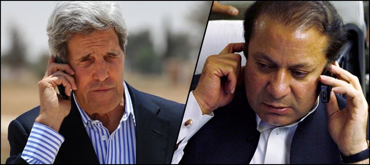 India-Pakistan negotiations should continue: John Kerry tells PM Nawaz over phone  - ảnh 1