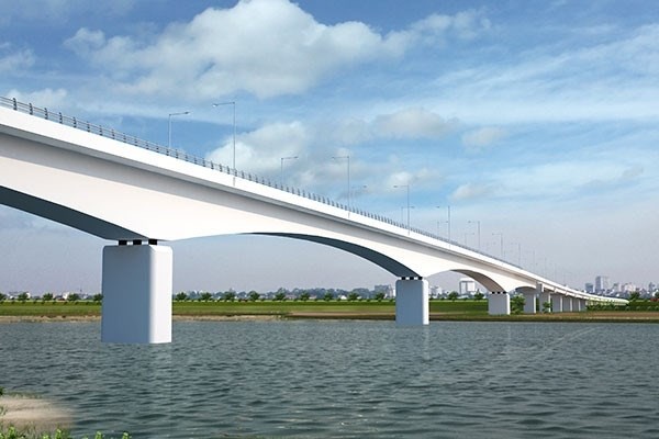 45 million USD poured in building bridge linking Nghe An and Ha Tinh - ảnh 1