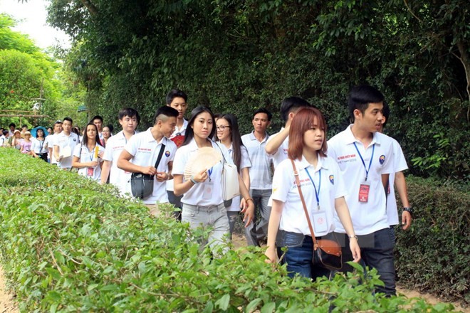 Overseas Vietnamese youths offer incense at Quang Tri ancient citadel - ảnh 1